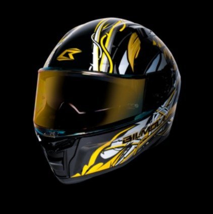 Full Face Helmet DEFENDER TOXIN SILVER YELLOW
